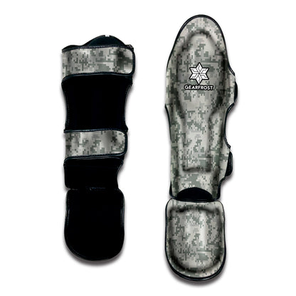 Tan Digital Camo Pattern Print Muay Thai Shin Guard