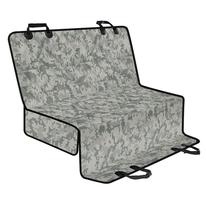 Tan Digital Camo Pattern Print Pet Car Back Seat Cover