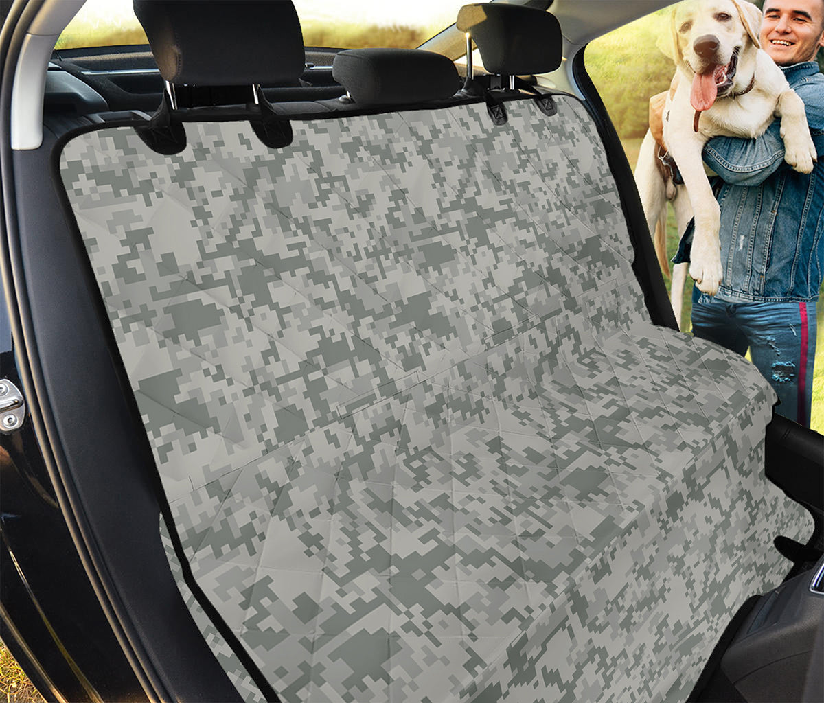 Tan Digital Camo Pattern Print Pet Car Back Seat Cover