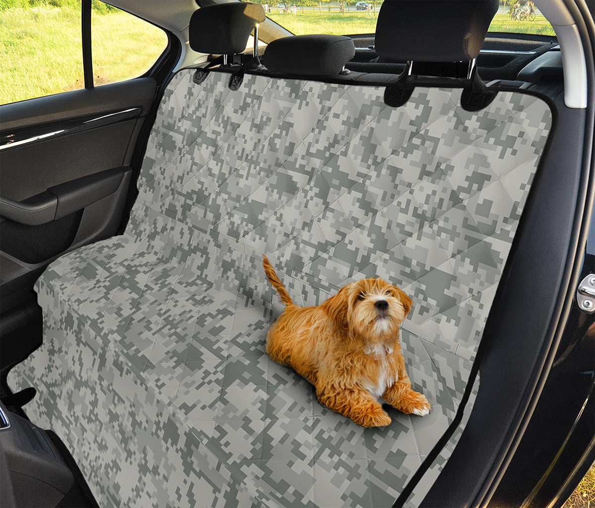 Tan Digital Camo Pattern Print Pet Car Back Seat Cover