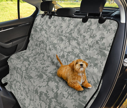 Tan Digital Camo Pattern Print Pet Car Back Seat Cover