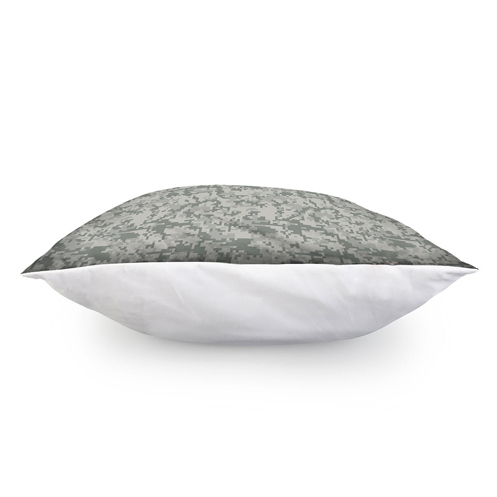 Tan Digital Camo Pattern Print Pillow Cover