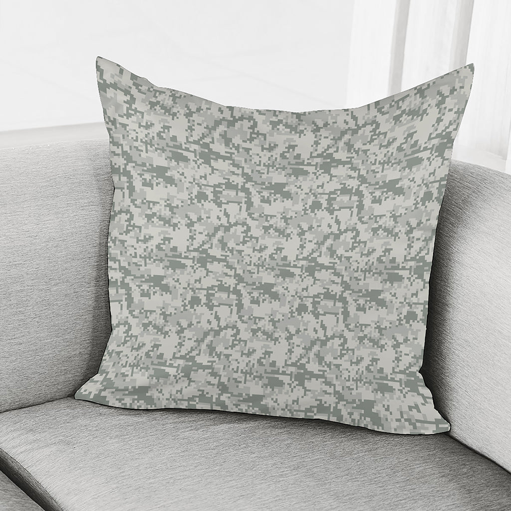 Tan Digital Camo Pattern Print Pillow Cover
