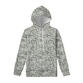 Tan Digital Camo Pattern Print Pullover Hoodie