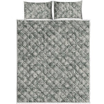 Tan Digital Camo Pattern Print Quilt Bed Set