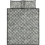 Tan Digital Camo Pattern Print Quilt Bed Set