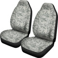 Tan Digital Camo Pattern Print Universal Fit Car Seat Covers