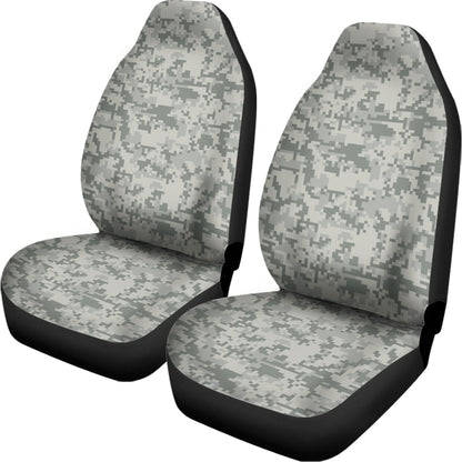 Tan Digital Camo Pattern Print Universal Fit Car Seat Covers