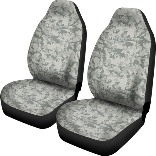 Tan Digital Camo Pattern Print Universal Fit Car Seat Covers