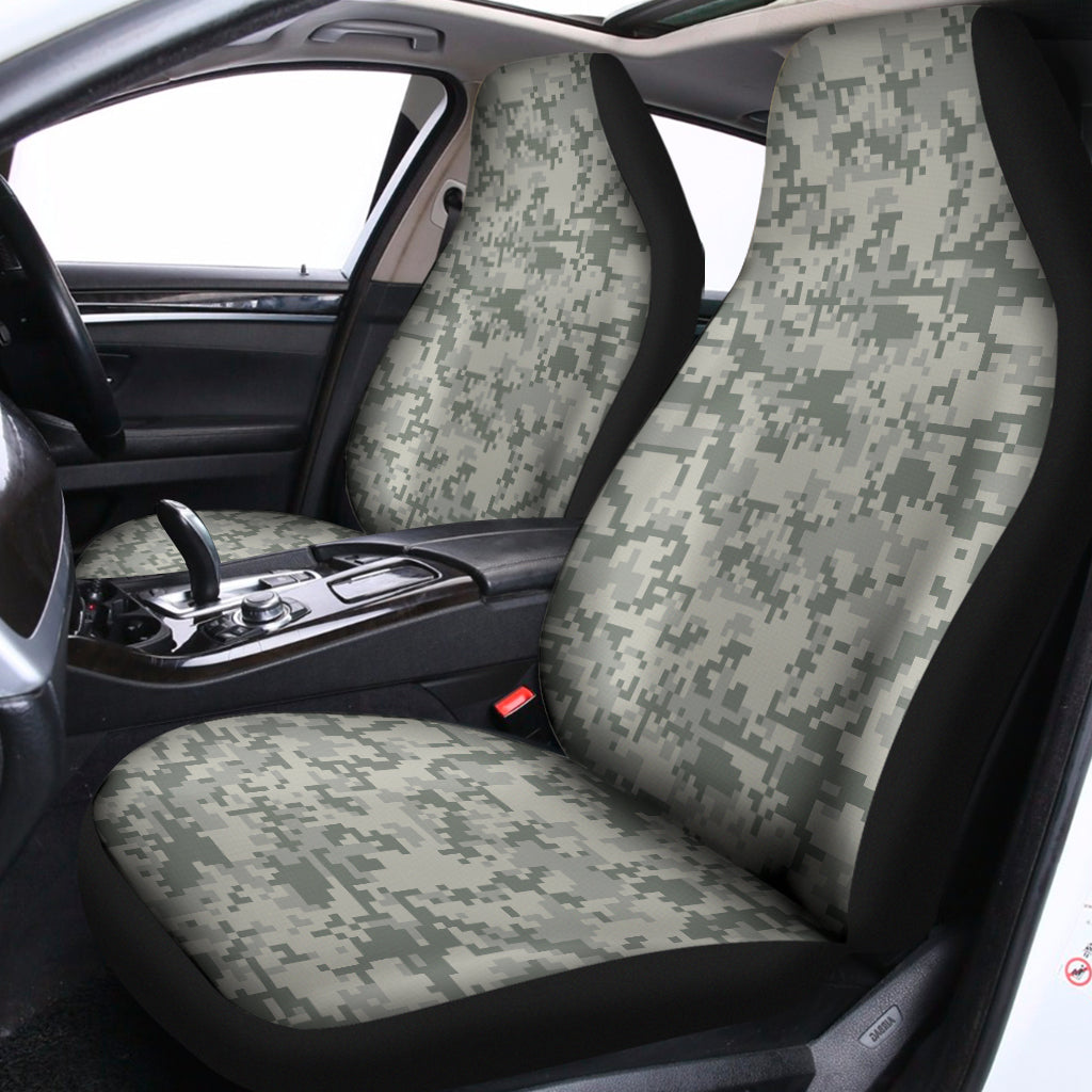 Tan Digital Camo Pattern Print Universal Fit Car Seat Covers