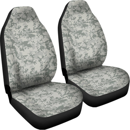 Tan Digital Camo Pattern Print Universal Fit Car Seat Covers