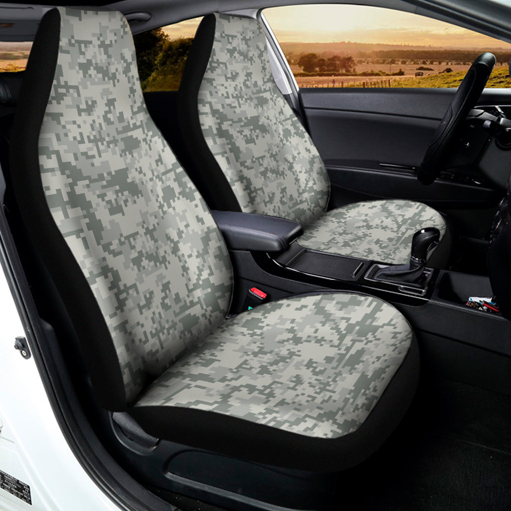 Tan Digital Camo Pattern Print Universal Fit Car Seat Covers