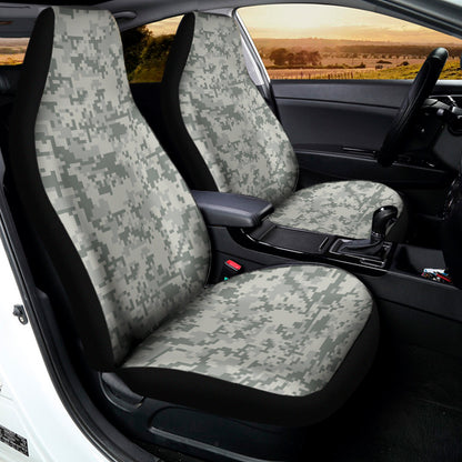 Tan Digital Camo Pattern Print Universal Fit Car Seat Covers