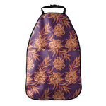 Tangerine Floral Bohemian Pattern Print Car Seat Organizers