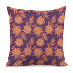 Tangerine Floral Bohemian Pattern Print Pillow Cover