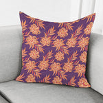 Tangerine Floral Bohemian Pattern Print Pillow Cover