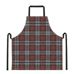 Tartan Knitted Pattern Print Apron