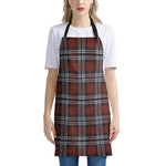 Tartan Knitted Pattern Print Apron