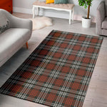 Tartan Knitted Pattern Print Area Rug