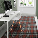 Tartan Knitted Pattern Print Area Rug