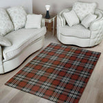 Tartan Knitted Pattern Print Area Rug