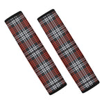 Tartan Knitted Pattern Print Car Seat Belt Covers