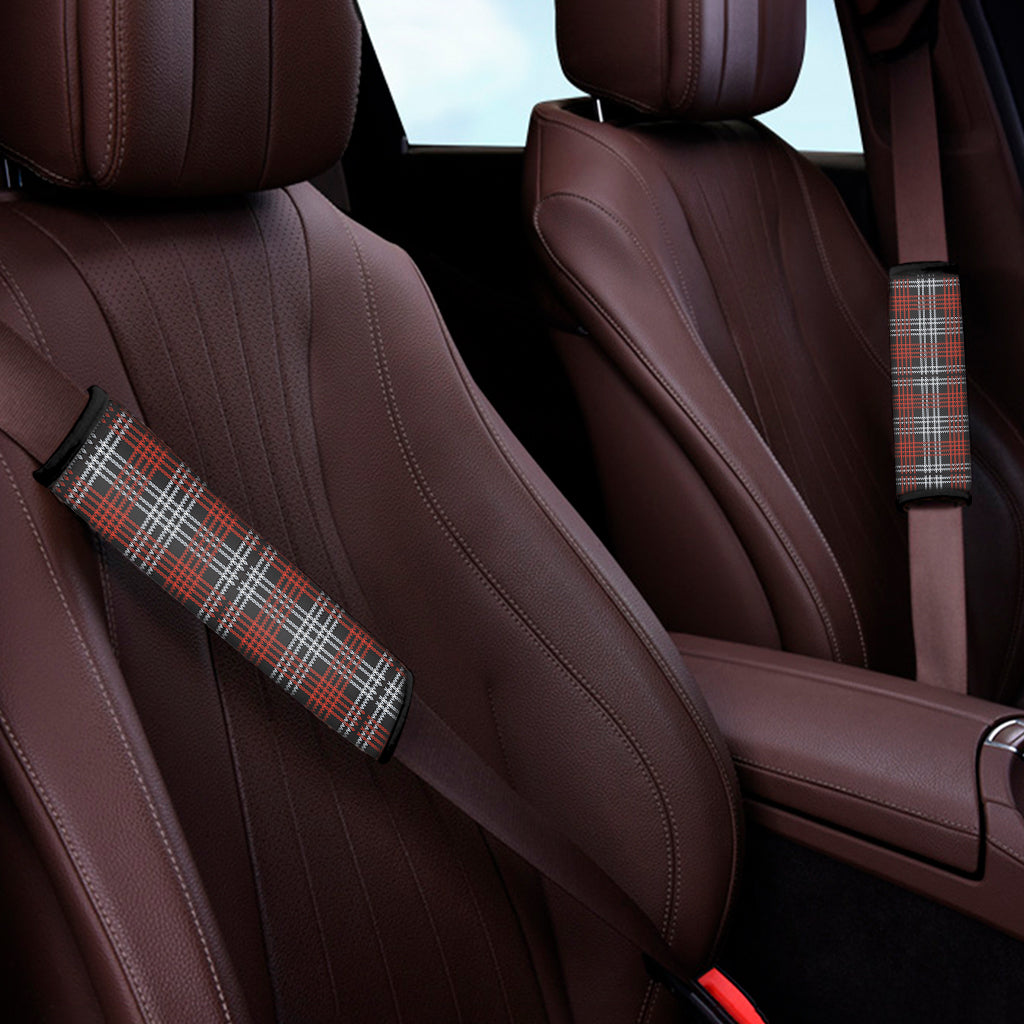 Tartan Knitted Pattern Print Car Seat Belt Covers