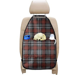 Tartan Knitted Pattern Print Car Seat Organizers
