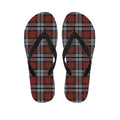 Tartan Knitted Pattern Print Flip Flops