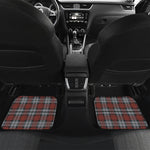 Tartan Knitted Pattern Print Front and Back Car Floor Mats