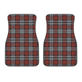 Tartan Knitted Pattern Print Front Car Floor Mats