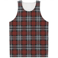Tartan Knitted Pattern Print Men's Tank Top