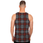 Tartan Knitted Pattern Print Men's Tank Top