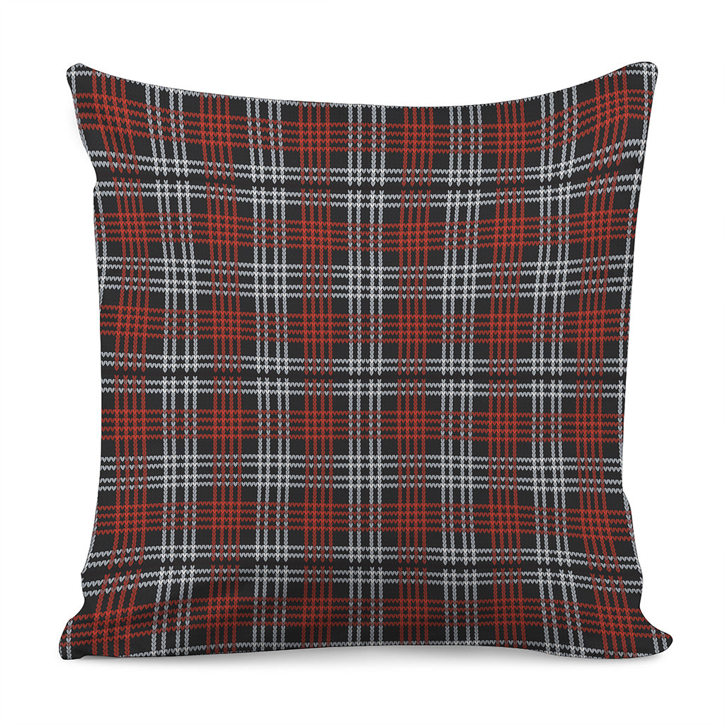Tartan Knitted Pattern Print Pillow Cover