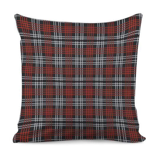 Tartan Knitted Pattern Print Pillow Cover