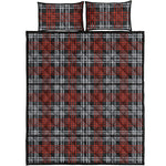 Tartan Knitted Pattern Print Quilt Bed Set