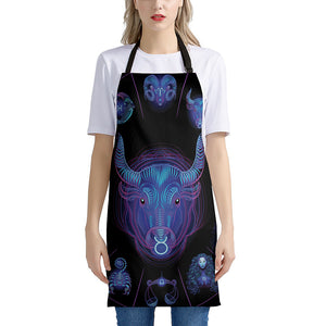 Taurus And Astrological Signs Print Apron