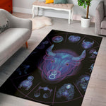 Taurus And Astrological Signs Print Area Rug