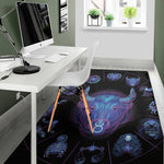 Taurus And Astrological Signs Print Area Rug