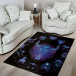 Taurus And Astrological Signs Print Area Rug