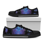Taurus And Astrological Signs Print Black Low Top Shoes 