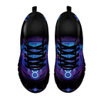 Taurus And Astrological Signs Print Black Sneakers