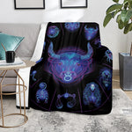 Taurus And Astrological Signs Print Blanket