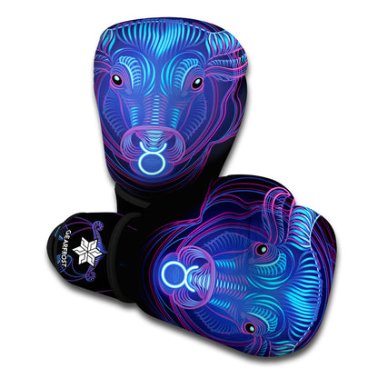 Taurus And Astrological Signs Print Boxing Gloves
