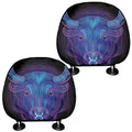 Taurus And Astrological Signs Print Car Headrest Covers