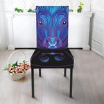 Taurus And Astrological Signs Print Dining Chair Slipcover