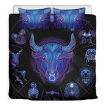Taurus And Astrological Signs Print Duvet Cover Bedding Set