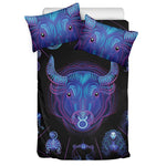 Taurus And Astrological Signs Print Duvet Cover Bedding Set
