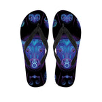 Taurus And Astrological Signs Print Flip Flops