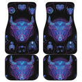 Taurus And Astrological Signs Print Front and Back Car Floor Mats